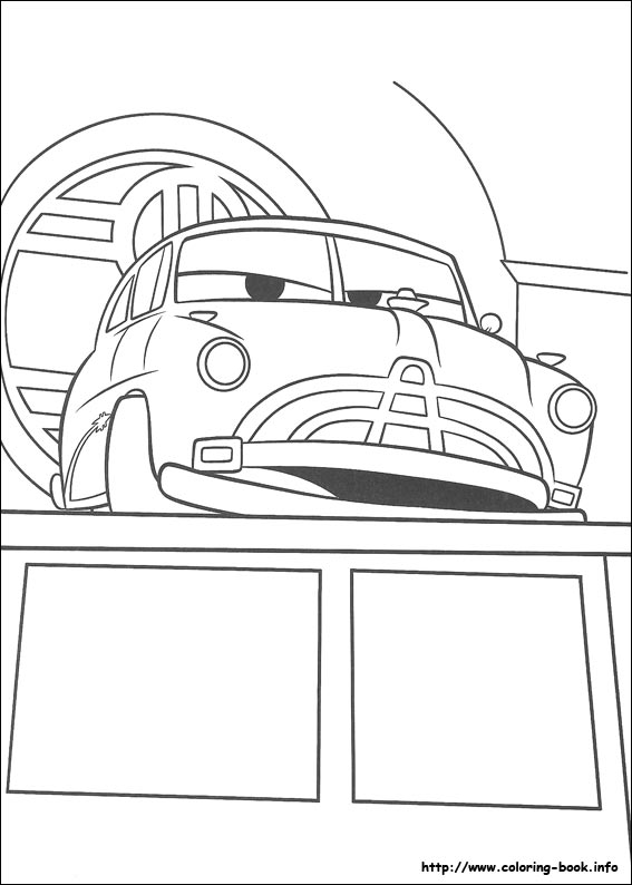 Plansa de colorat cu Cars pixar 26 153